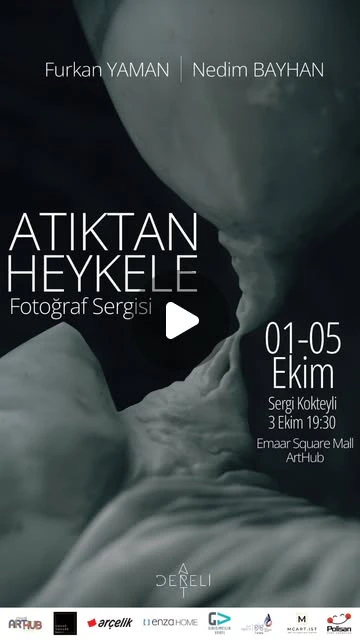 Atıktan Heykele Istanbul exhibition announcement for 1–5 October 2022 at Emaar Square Mall ArtHub